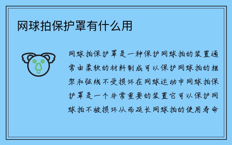 网球拍保护罩有什么用